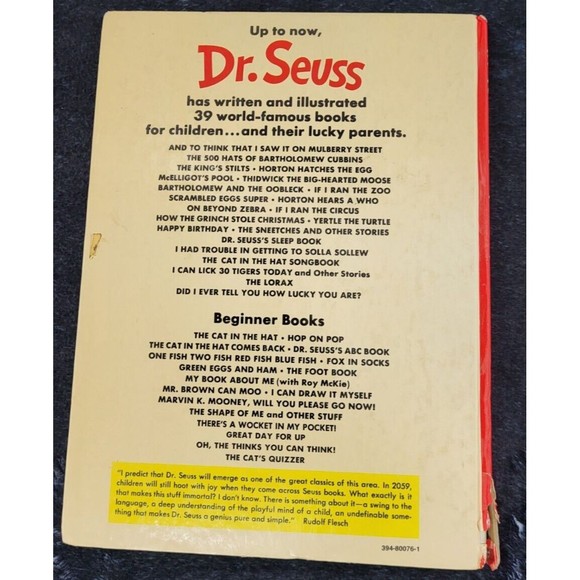 Vintage 1959 Dr Seuss Happy Birthday To You Hardcover Book Early Edition - Picture 2 of 9